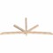 Ekena Millwork Alberta Smooth Timber Gable Bracket, Douglas Fir, 108"W x 49"H x 3 1/2"D x 3 1/2"F, 11/12 Pitch GBW108X49X0404ALB00SDF - alternate 3